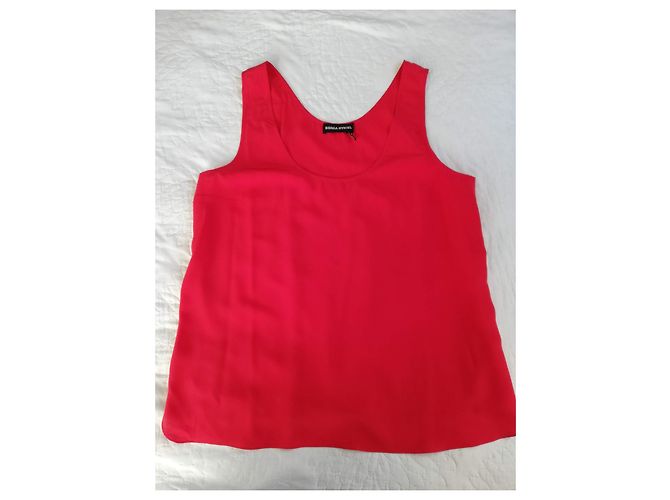 Canotta in seta rossa Sonia Rykiel Rosso - vista 6