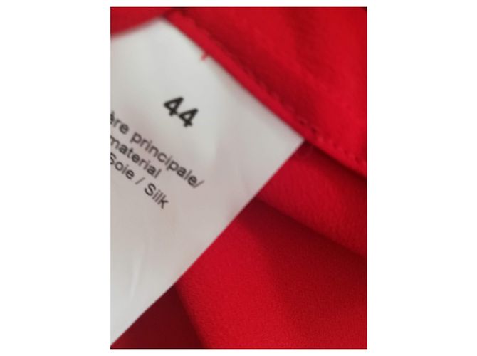 Canotta in seta rossa Sonia Rykiel Rosso - vista 9