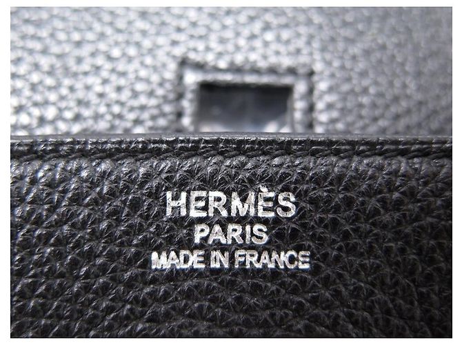 Hermès Birkin 40 NERO TAURILLON CLEMENCE PELLE PALLADIO ACCIAIO - vista 2