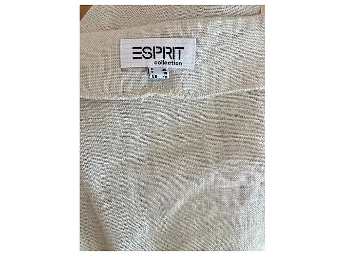 Autre Marque Top bustier de lino gris masilla con tirantes de raso Esprit T.36-38 Beige - vista 13