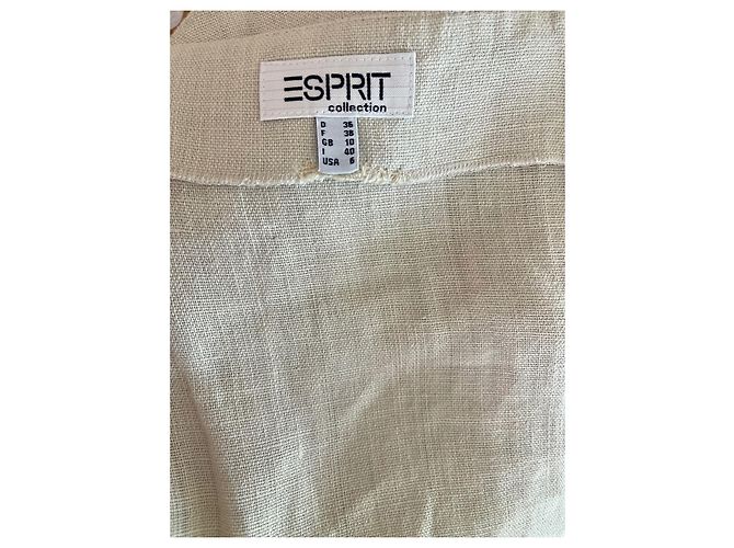 Autre Marque Top bustier de lino gris masilla con tirantes de raso Esprit T.36-38 Beige - vista 14