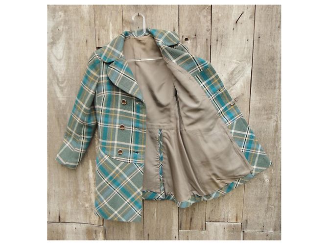 Autre Marque chaquetón de la vendimia 70tamaño de 38 Azul - vista 3