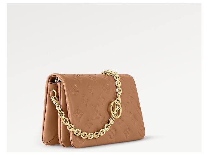 Louis Vuitton Pochette Coussin Monogramma Pelle Marrone - vista 2