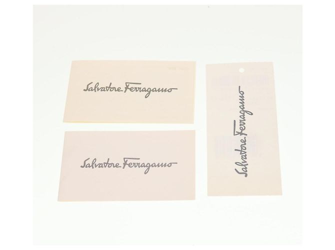 Bolsa de ombro Salvatore Ferragamo de couro bege Auth cl519 - vista 12