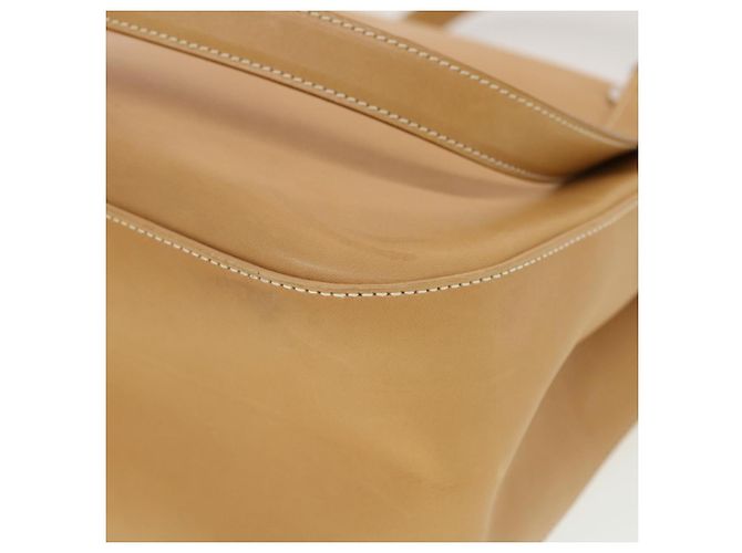 Bolsa de ombro Salvatore Ferragamo de couro bege Auth cl519 - vista 15