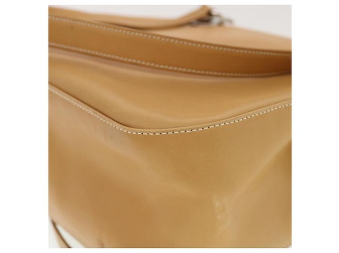 Bolsa de ombro Salvatore Ferragamo de couro bege Auth cl519 - vista 16