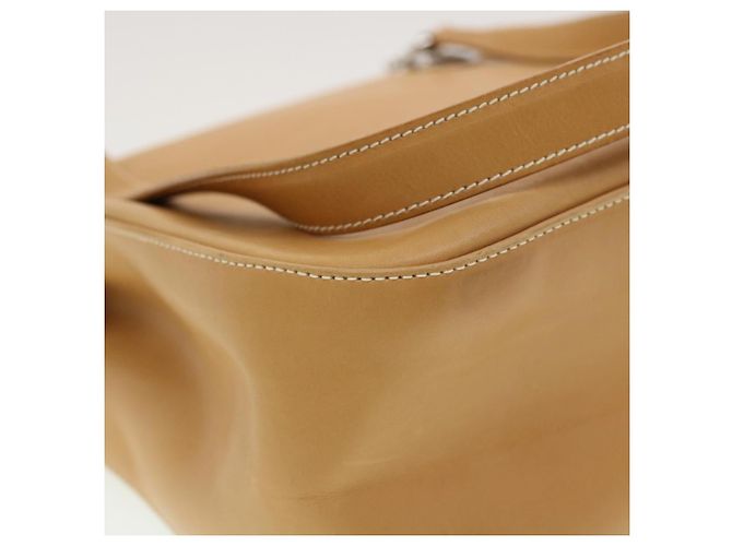 Bolsa de ombro Salvatore Ferragamo de couro bege Auth cl519 - vista 17
