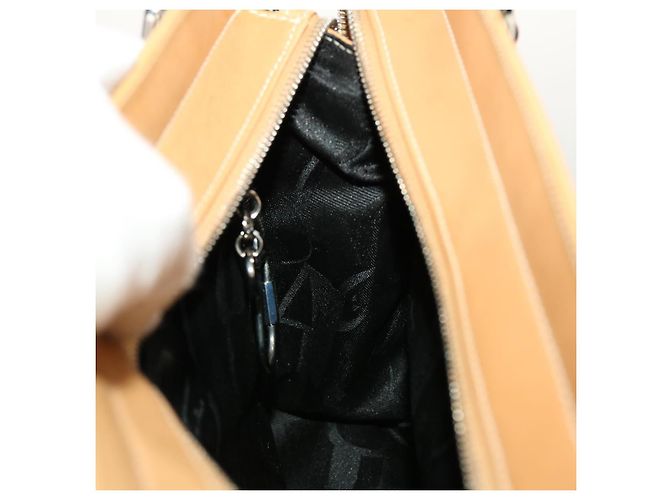 Bolsa de ombro Salvatore Ferragamo de couro bege Auth cl519 - vista 21