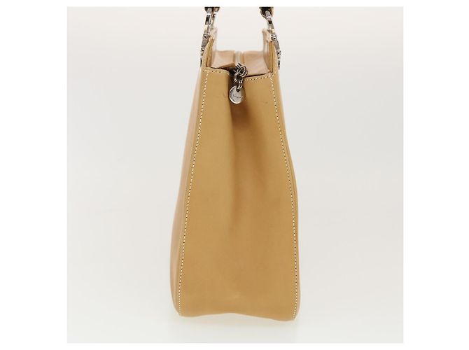 Bolsa de ombro Salvatore Ferragamo de couro bege Auth cl519 - vista 3