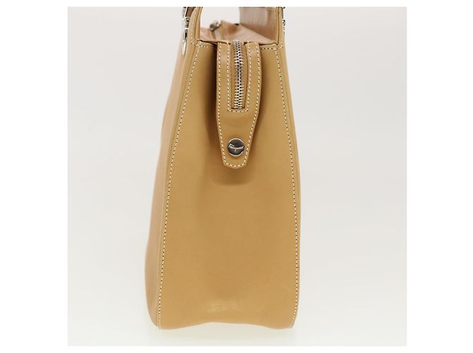 Bolsa de ombro Salvatore Ferragamo de couro bege Auth cl519 - vista 4