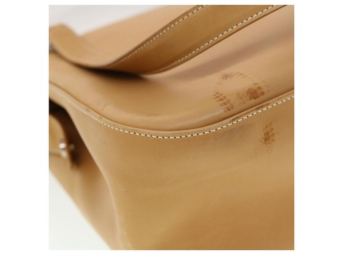 Bolsa de ombro Salvatore Ferragamo de couro bege Auth cl519 - vista 9