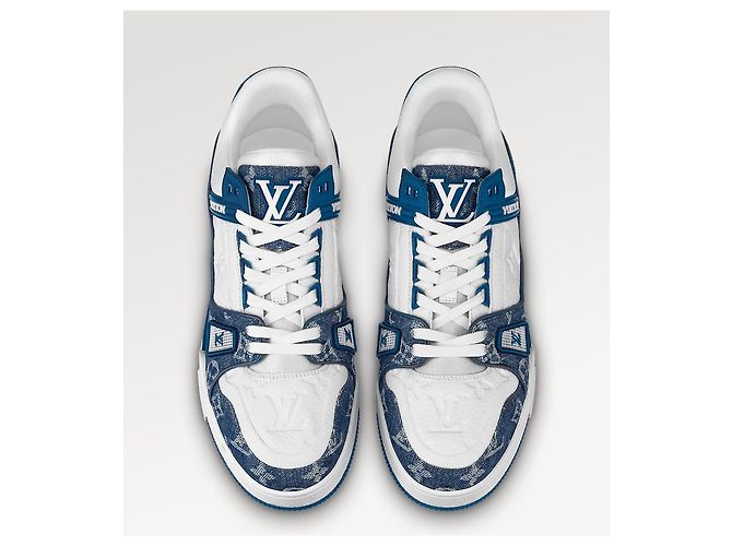 Louis Vuitton LV Scarpe da ginnastica nuovo Denim Blu - vista 2