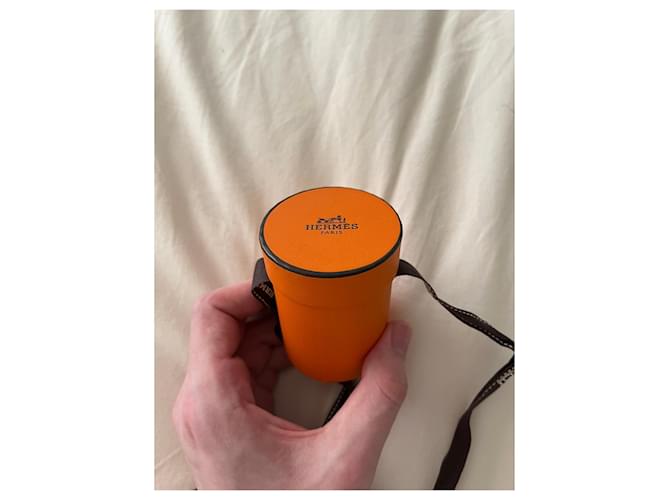 Hermès Twilly 86 Seidentuch orange - Ansicht 4