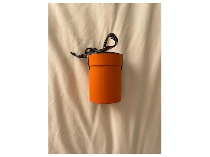 Hermès Twilly 86 Seidentuch orange - Ansicht 5