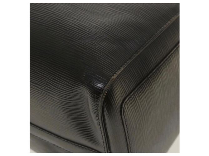 Louis Vuitton Keepall 45 Pelle Epi Nero - vista 12
