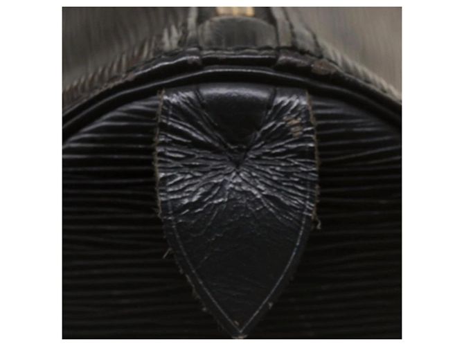 Louis Vuitton Keepall 45 Pelle Epi Nero - vista 15