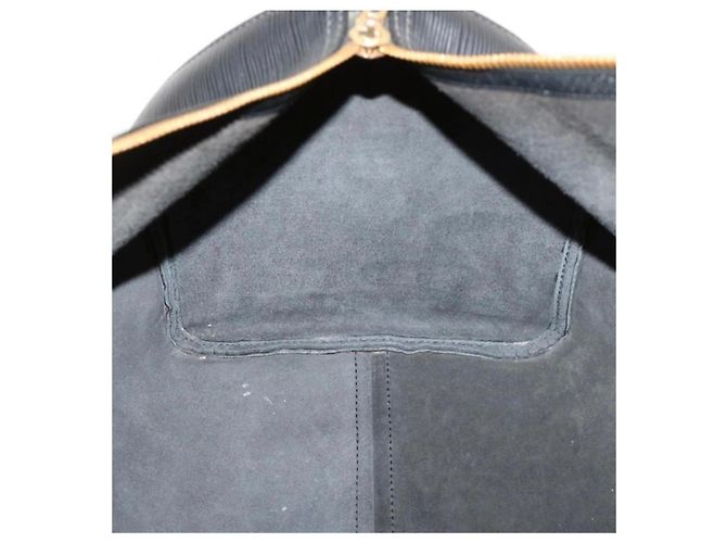 Louis Vuitton Keepall 45 Pelle Epi Nero - vista 17