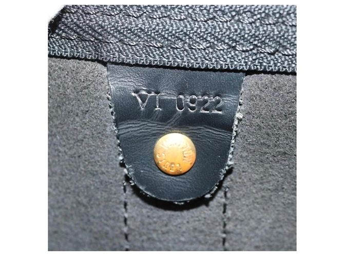 Louis Vuitton Keepall 45 Pelle Epi Nero - vista 19