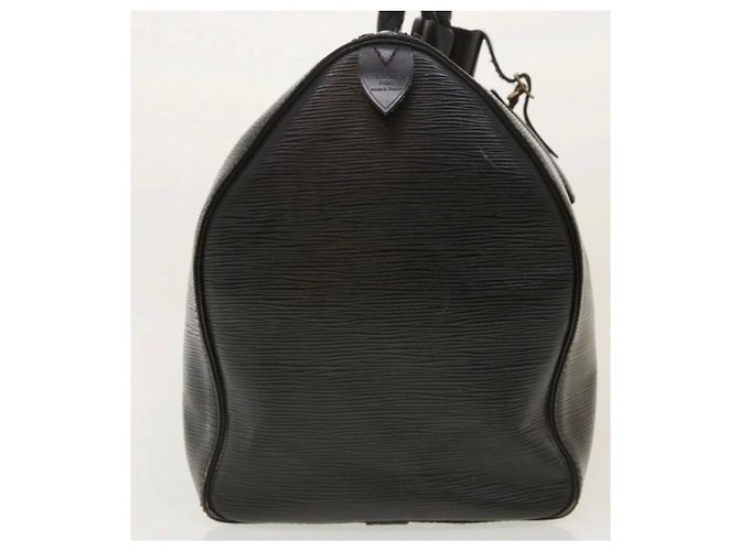 Louis Vuitton Keepall 45 Pelle Epi Nero - vista 4