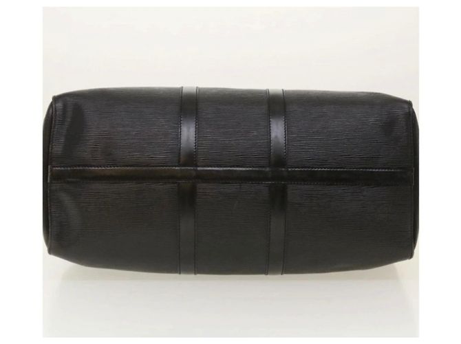 Louis Vuitton Keepall 45 Pelle Epi Nero - vista 9