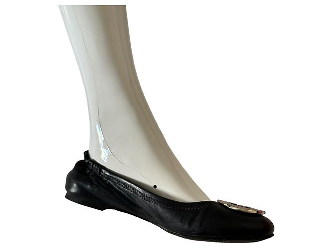 Tory Burch Ballerine in pelle nera Nero - vista 13