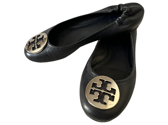 Tory Burch Ballerine in pelle nera Nero - vista 3
