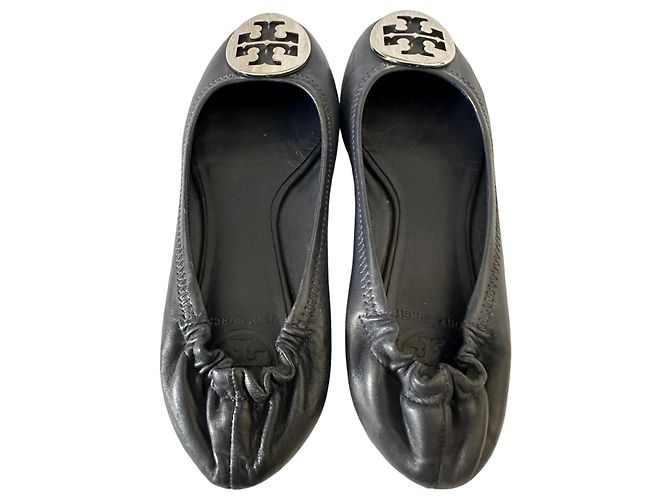 Tory Burch Ballerine in pelle nera Nero - vista 7