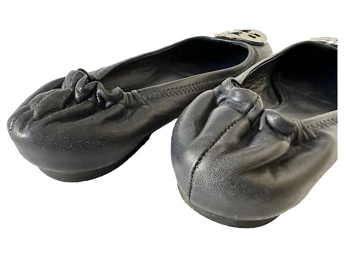 Tory Burch Ballerine in pelle nera Nero - vista 8