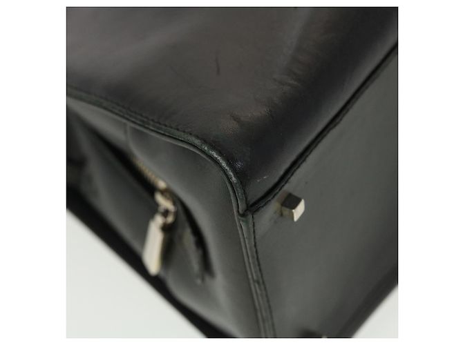 Salvatore Ferragamo Borsa a Mano Pelle Nera Auth cl501 Nero - vista 10