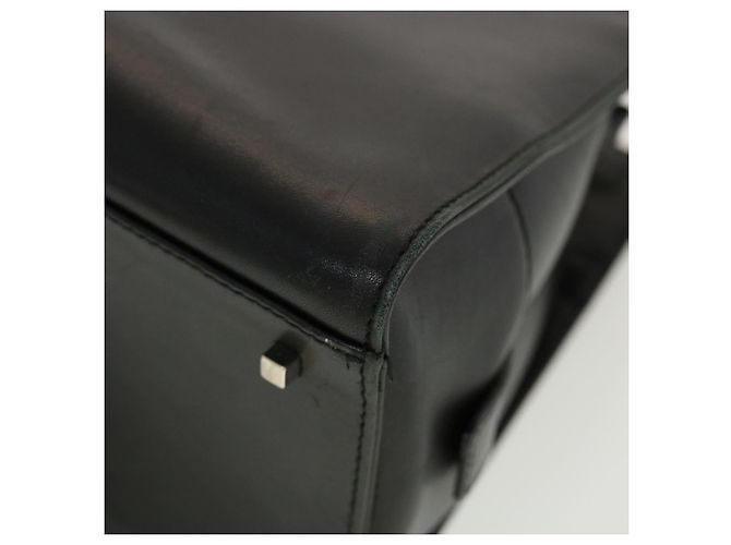 Salvatore Ferragamo Borsa a Mano Pelle Nera Auth cl501 Nero - vista 15