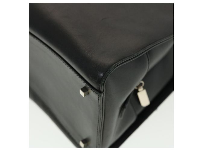 Salvatore Ferragamo Borsa a Mano Pelle Nera Auth cl501 Nero - vista 16