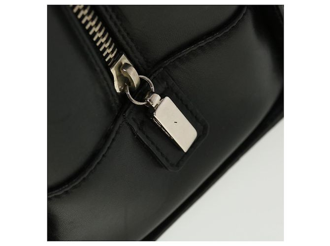 Salvatore Ferragamo Borsa a Mano Pelle Nera Auth cl501 Nero - vista 18