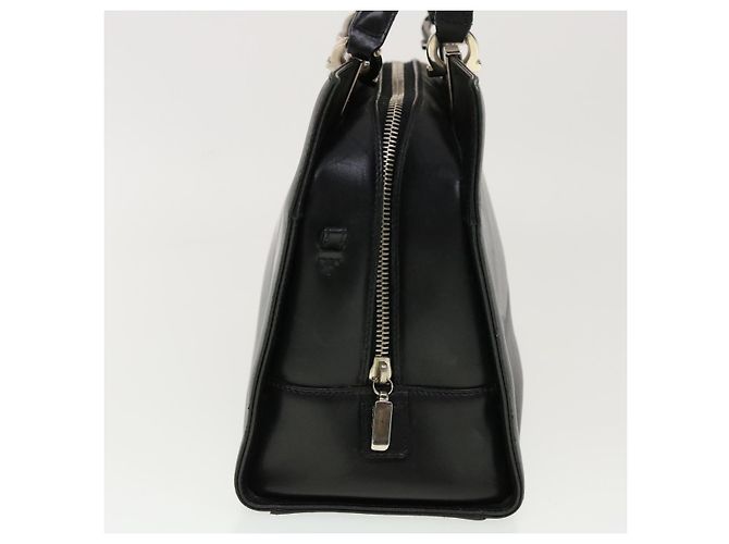 Salvatore Ferragamo Borsa a Mano Pelle Nera Auth cl501 Nero - vista 4