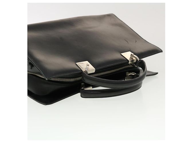 Salvatore Ferragamo Borsa a Mano Pelle Nera Auth cl501 Nero - vista 7