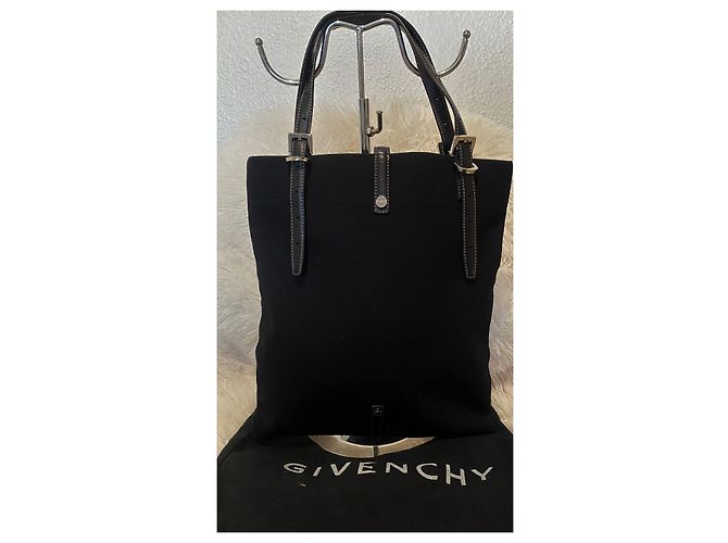 Bolsa Tote Givenchy de Algodão Preto com Strass - vista 2