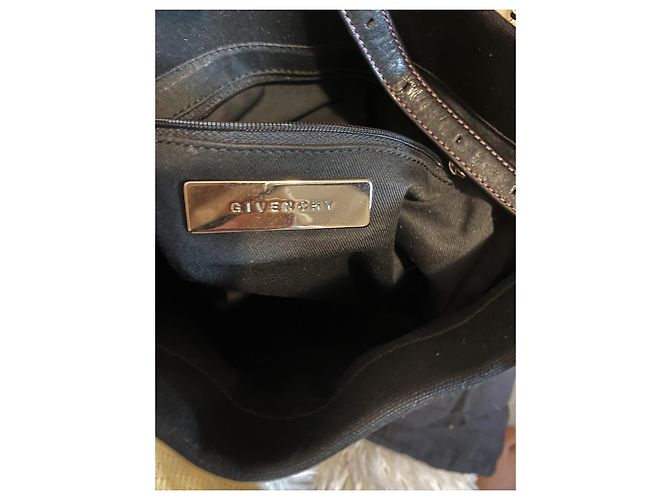 Bolsa Tote Givenchy de Algodão Preto com Strass - vista 5