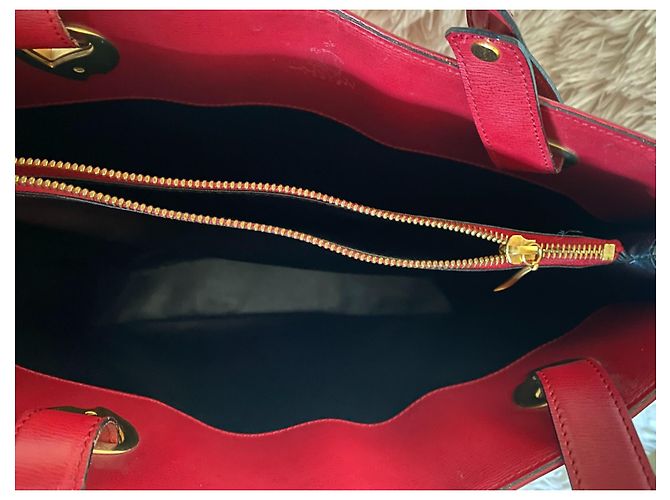 Borsa Lanvin in pelle rosso bordeaux Bordò - vista 5