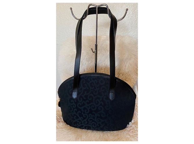 Bolso de hombro Yves Saint Laurent Negro de tela - vista 2
