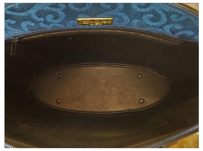 Bolso de hombro Yves Saint Laurent Negro de tela - vista 4