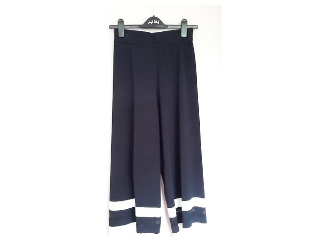 Completo pantalone Joseph Ribkoff blu navy e bianco viscosa - vista 4