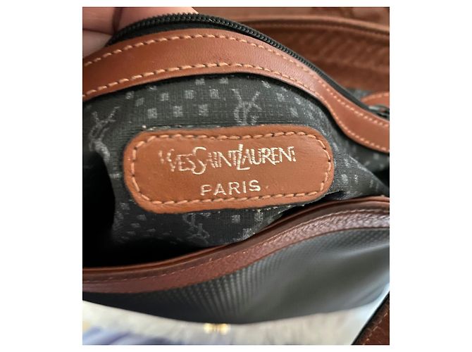 Yves Saint Laurent Stoff Tasche Schwarz - Ansicht 5