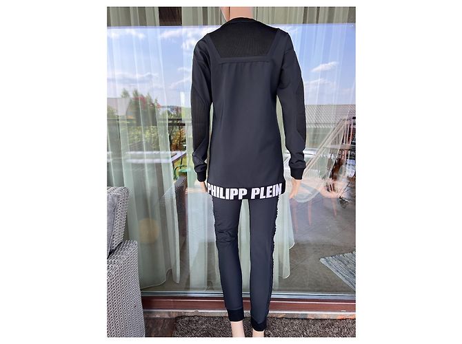 Completo pantalone Philipp Plein nero e bianco in poliammide - vista 2