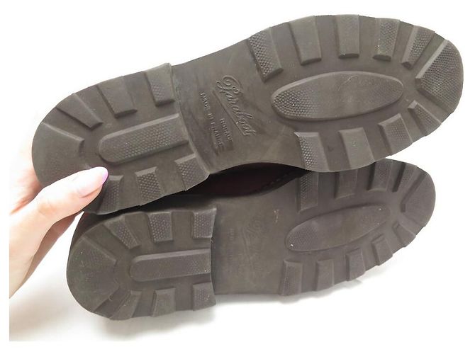 AVIGNON GRIFF PARABOOT-SCHUHE 6 40 DERBY HALBJAGDENDE BRAUNE LEDERSCHUHE - Ansicht 3