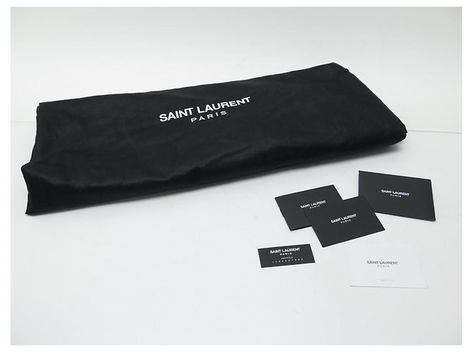 SAINT LAURENT CLASSIC DUFFLE REISEHANDTASCHE 326503 Schwarze Ledertasche - Ansicht 12