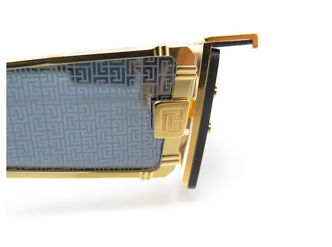 NUOVI OCCHIALI DA SOLE BALMAIN WONDER BOY III YBPS127 OCCHIALI DA SOLE IN TITANIO - vista 3