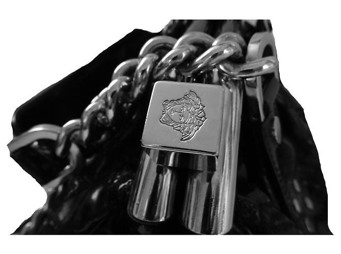 BORSA BOSTON MADONNA IN VERNICE VERSACE - vista 6