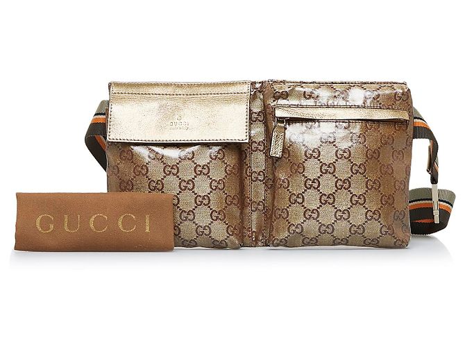 Marsupio da tasca foderato in tela GG marrone Gucci - vista 10