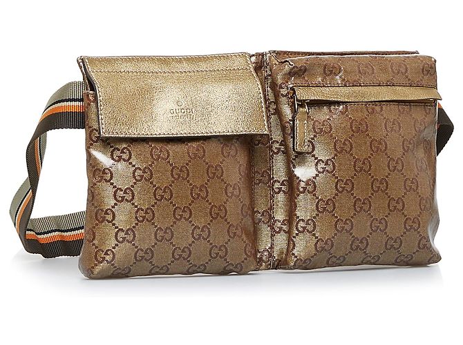 Marsupio da tasca foderato in tela GG marrone Gucci - vista 2
