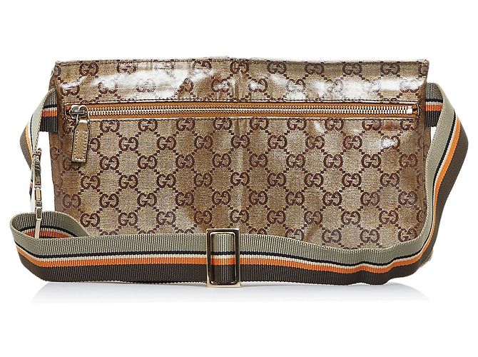 Marsupio da tasca foderato in tela GG marrone Gucci - vista 3