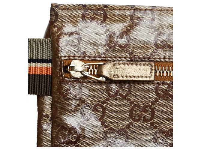 Marsupio da tasca foderato in tela GG marrone Gucci - vista 8